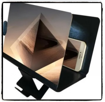 Zvětšovací 3D obrazovka k mobilnímu telefonu (Černá) Zvětšovací 3D obrazovka k mobilnímu telefonu (Černá)